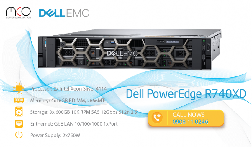 Dánh giá nhanh Dell Power Edge R740